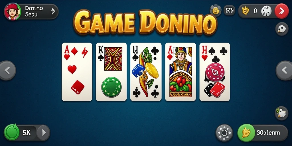 Gameplay seru 5ZK yang menampilkan permainan Domino.