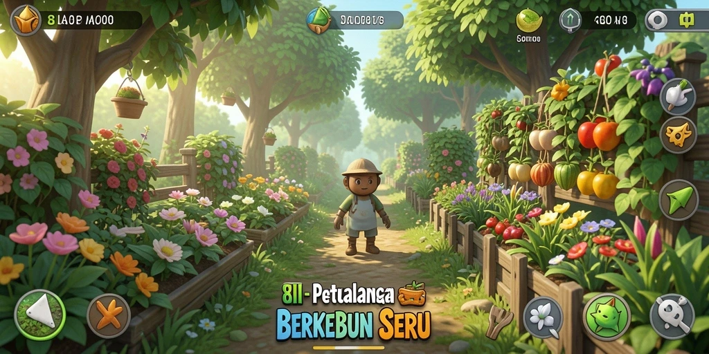 Tampilan gameplay 8II yang penuh warna dan detail.
