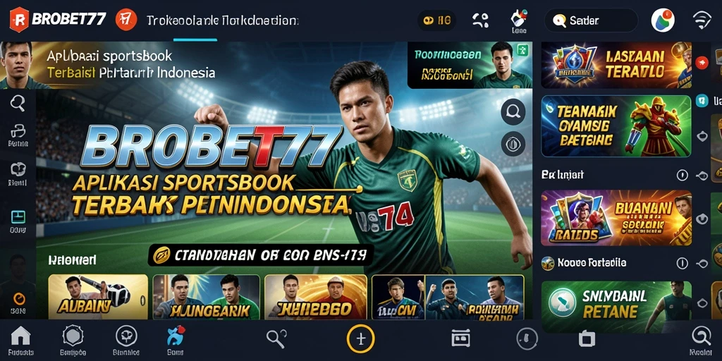 Tampilan antarmuka aplikasi BROBET77 saat bertaruh secara langsung.