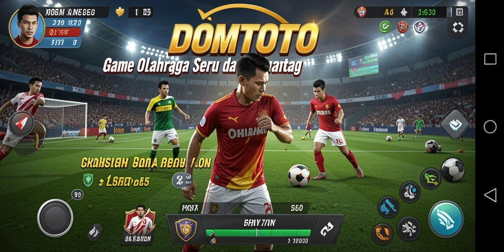 Tampilan gameplay <strong>DOMTOTO</strong> yang menarik dan penuh aksi olahraga.