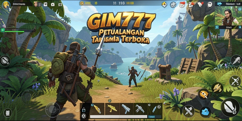 Gameplay GIM777 yang menampilkan eksplorasi dunia terbuka yang luas.