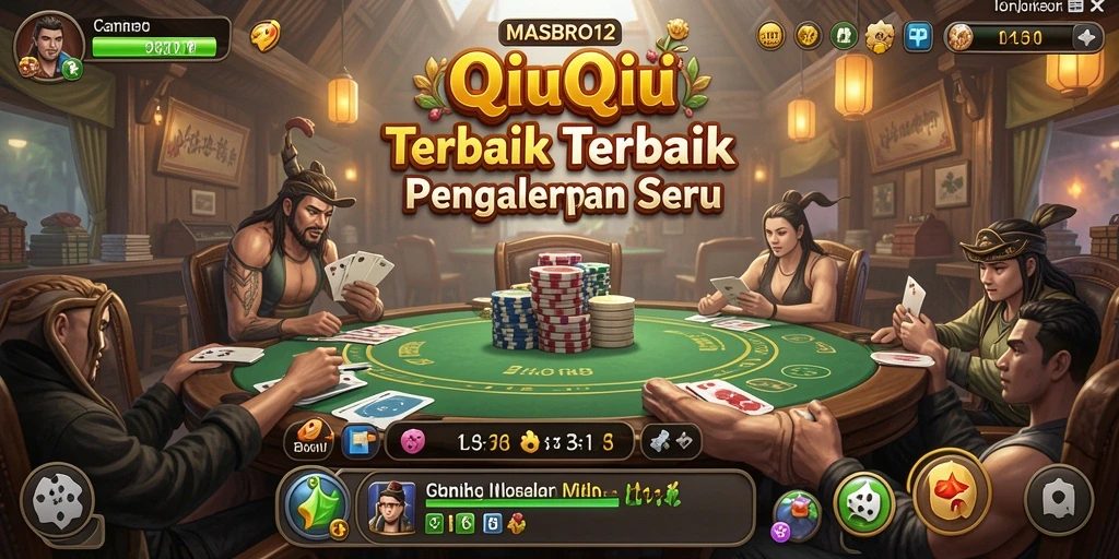 Tampilan seru dari gameplay QiuQiu di MASBRO12.