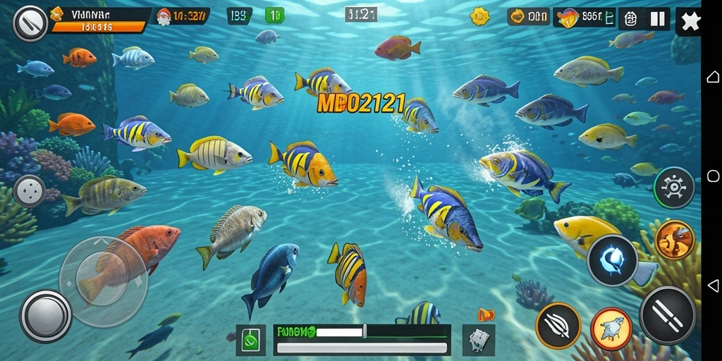 Screenshot gameplay Tembak Ikan MPO2121 yang menampilkan aksi seru.