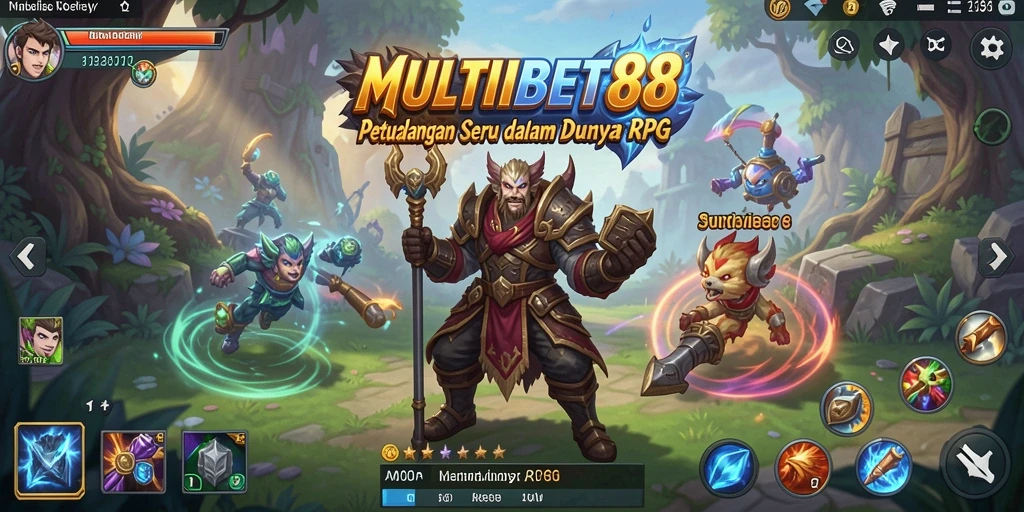 Tampilan gameplay MULTIBET88 yang penuh aksi dan petualangan RPG.