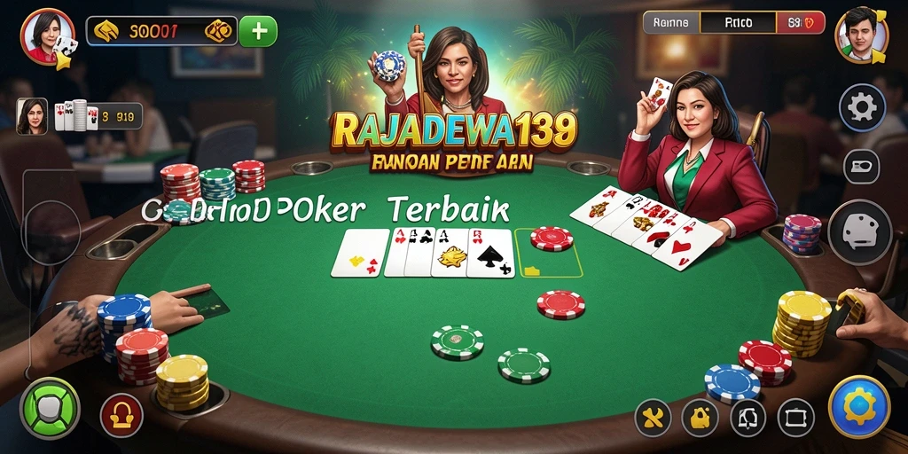 Tampilan gameplay seru di RAJADEWA138 saat bermain Poker.