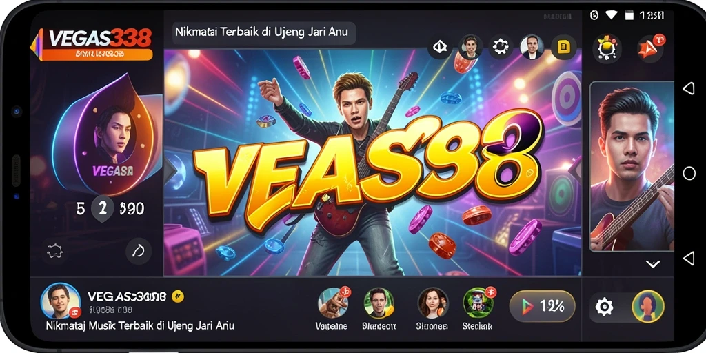 Tangkapan layar VEGAS338 menampilkan antarmuka musik yang menarik dan interaktif.