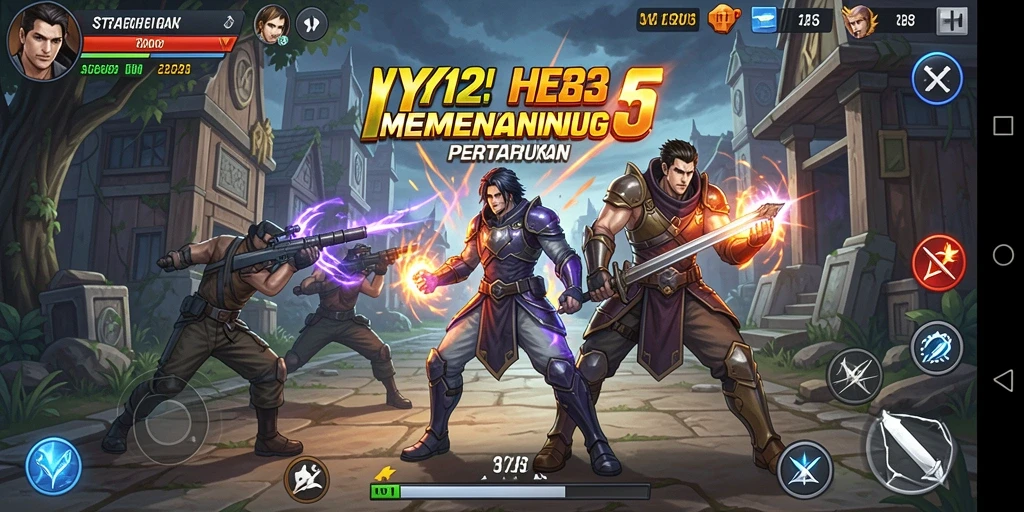 Tampilan menarik dari gameplay strategi YY123 yang menegangkan.